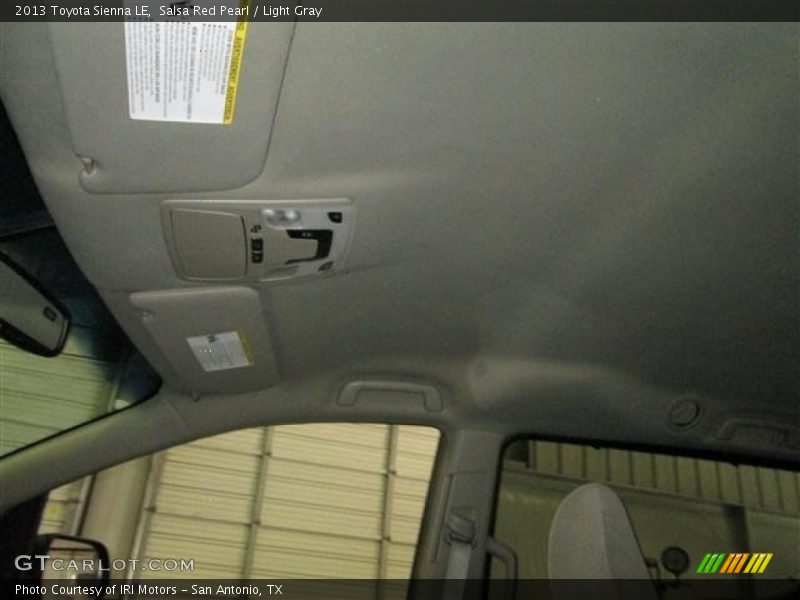 Salsa Red Pearl / Light Gray 2013 Toyota Sienna LE