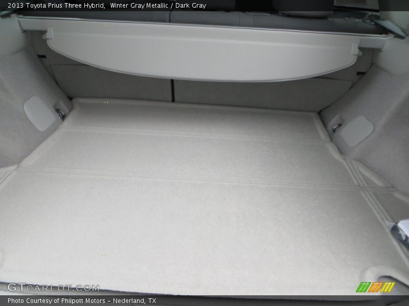 Winter Gray Metallic / Dark Gray 2013 Toyota Prius Three Hybrid