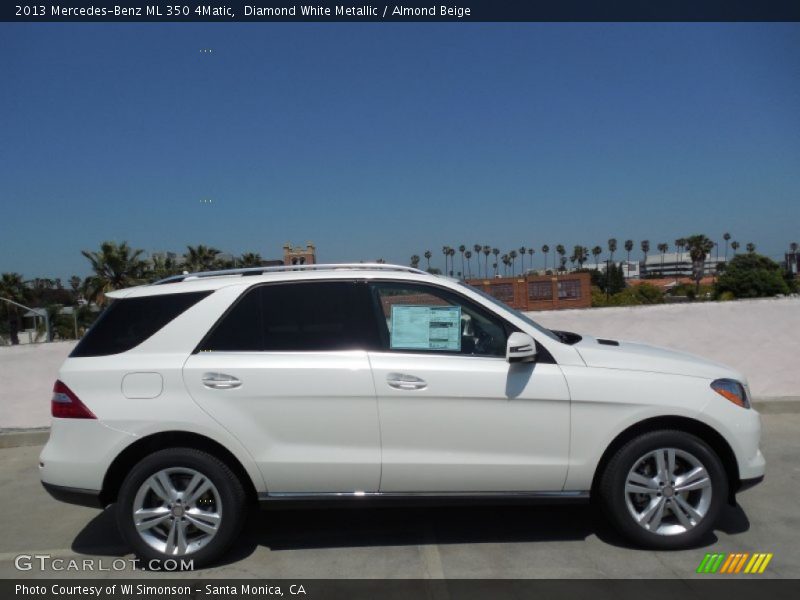 Diamond White Metallic / Almond Beige 2013 Mercedes-Benz ML 350 4Matic