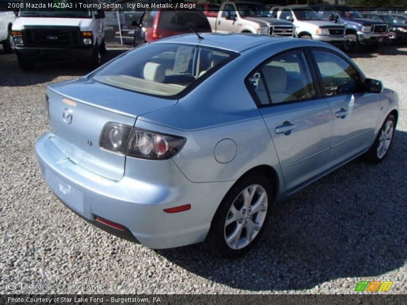 Icy Blue Metallic / Beige 2008 Mazda MAZDA3 i Touring Sedan