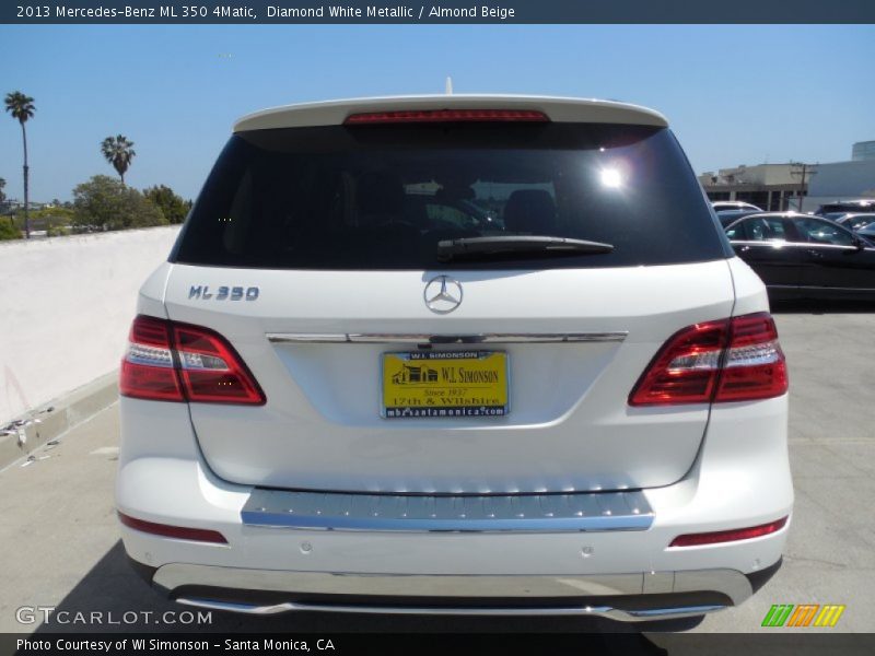 Diamond White Metallic / Almond Beige 2013 Mercedes-Benz ML 350 4Matic