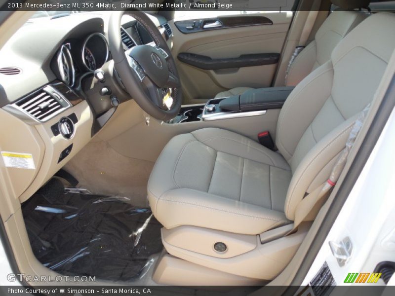Diamond White Metallic / Almond Beige 2013 Mercedes-Benz ML 350 4Matic