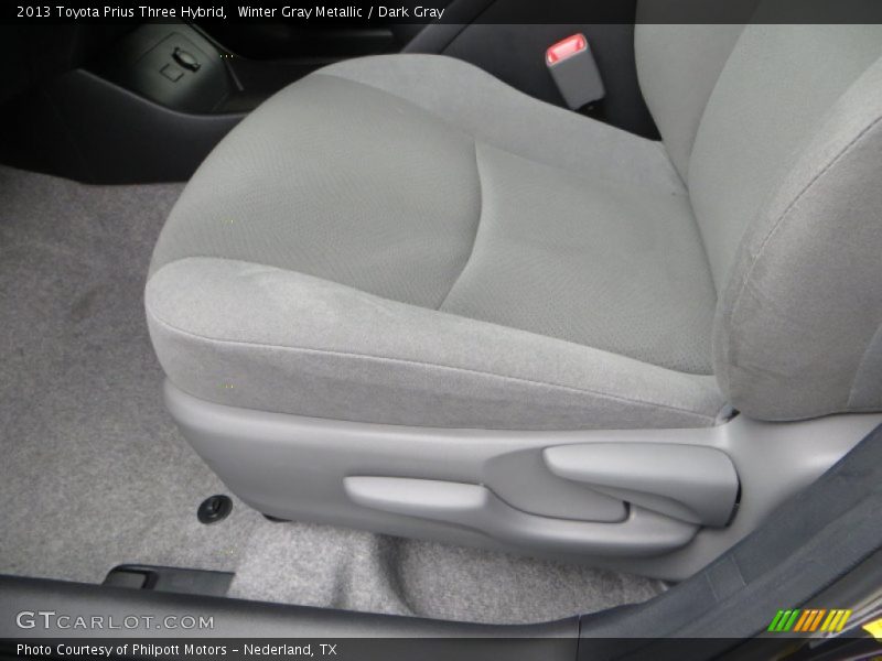 Winter Gray Metallic / Dark Gray 2013 Toyota Prius Three Hybrid