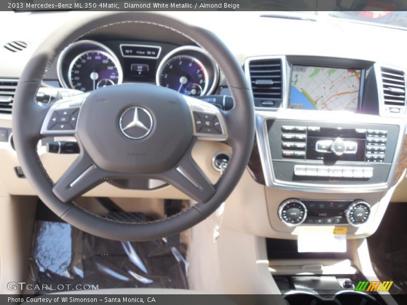 Diamond White Metallic / Almond Beige 2013 Mercedes-Benz ML 350 4Matic