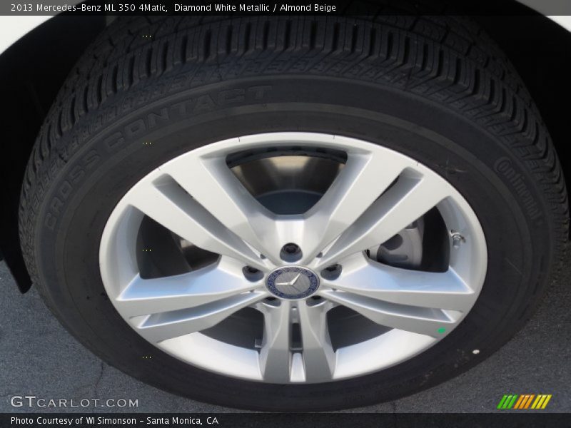 Diamond White Metallic / Almond Beige 2013 Mercedes-Benz ML 350 4Matic
