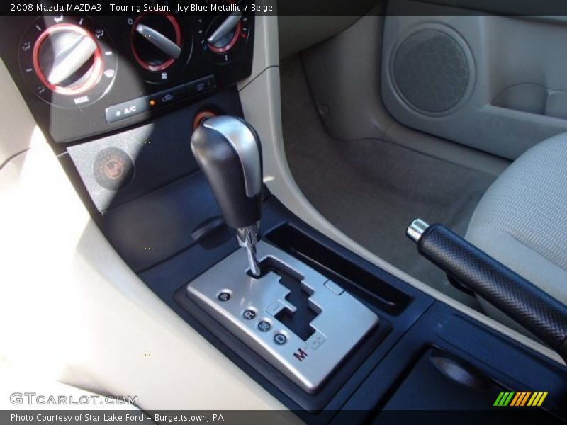 Icy Blue Metallic / Beige 2008 Mazda MAZDA3 i Touring Sedan
