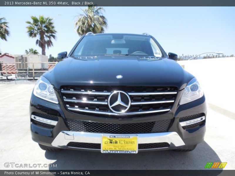 Black / Black 2013 Mercedes-Benz ML 350 4Matic