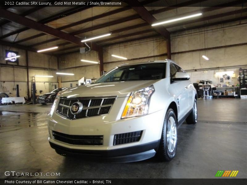 Gold Mist Metallic / Shale/Brownstone 2012 Cadillac SRX Luxury