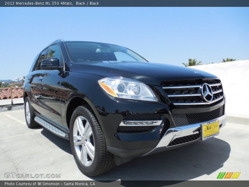 Black / Black 2013 Mercedes-Benz ML 350 4Matic