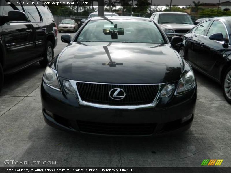 Black Sapphire Pearl / Black 2008 Lexus GS 350