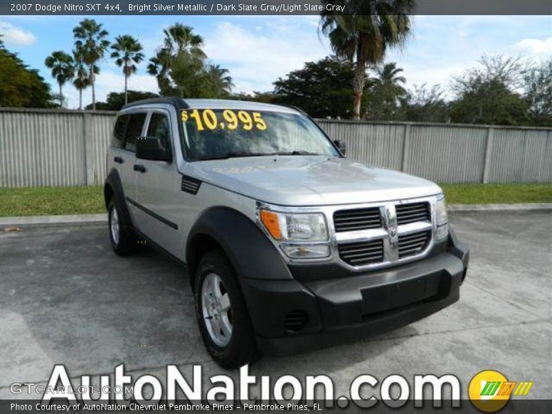 Bright Silver Metallic / Dark Slate Gray/Light Slate Gray 2007 Dodge Nitro SXT 4x4