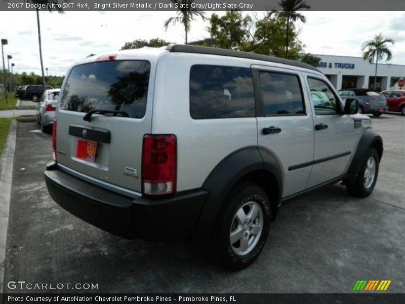 Bright Silver Metallic / Dark Slate Gray/Light Slate Gray 2007 Dodge Nitro SXT 4x4