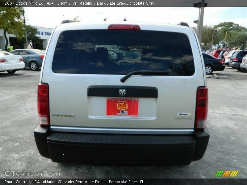 Bright Silver Metallic / Dark Slate Gray/Light Slate Gray 2007 Dodge Nitro SXT 4x4