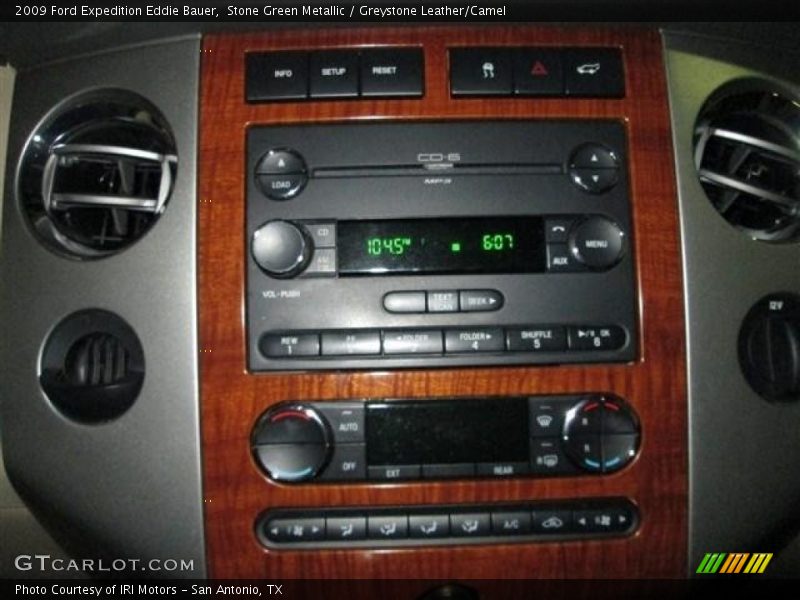 Stone Green Metallic / Greystone Leather/Camel 2009 Ford Expedition Eddie Bauer
