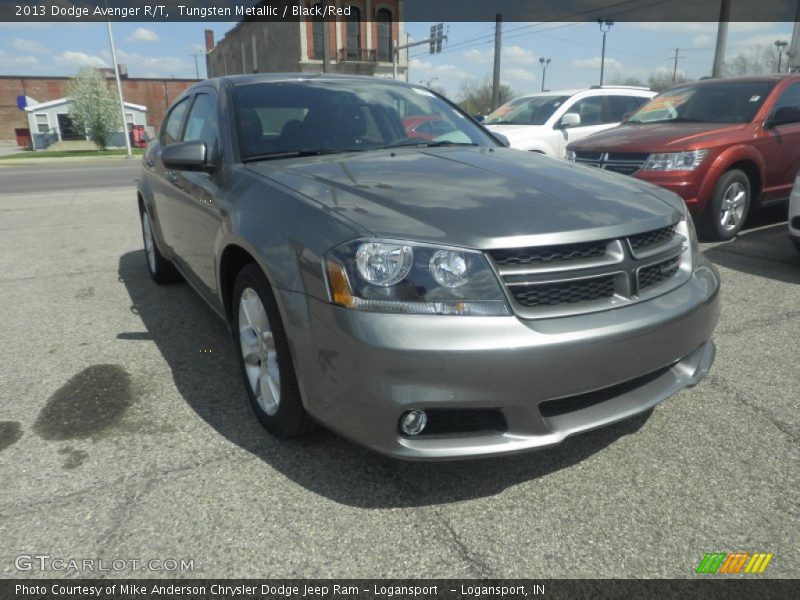 Tungsten Metallic / Black/Red 2013 Dodge Avenger R/T