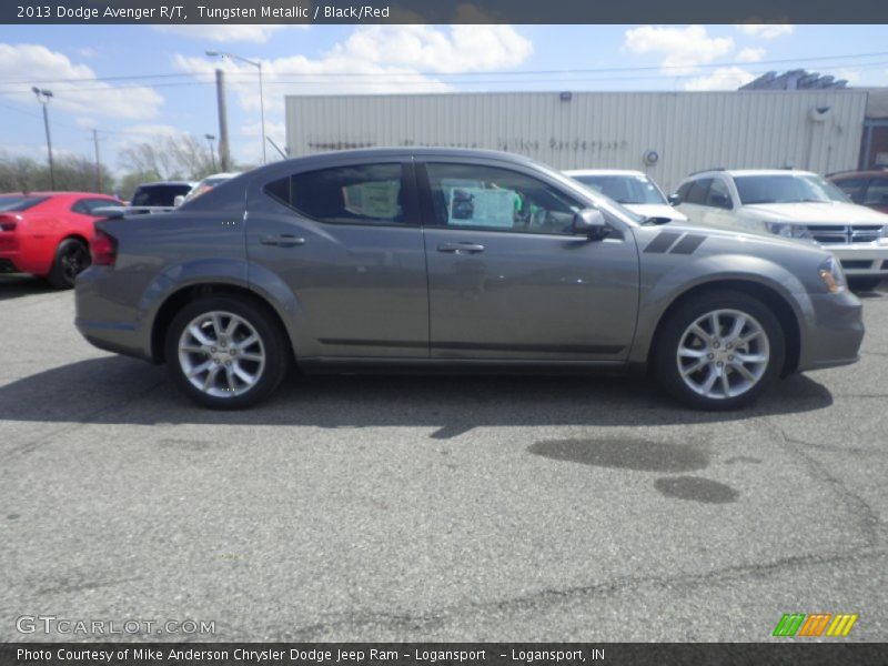 Tungsten Metallic / Black/Red 2013 Dodge Avenger R/T