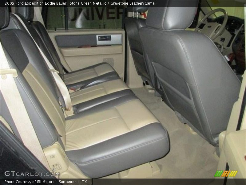 Stone Green Metallic / Greystone Leather/Camel 2009 Ford Expedition Eddie Bauer