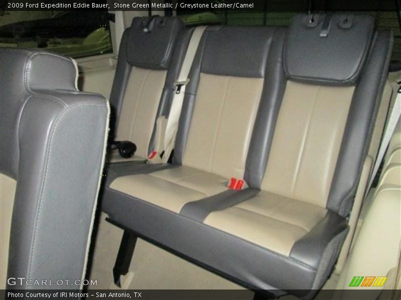 Stone Green Metallic / Greystone Leather/Camel 2009 Ford Expedition Eddie Bauer
