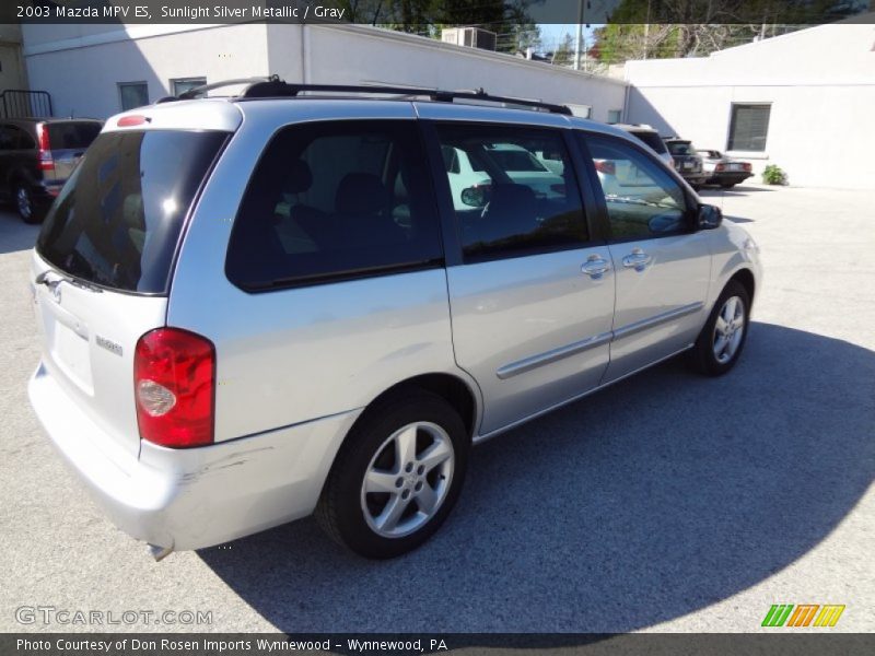 Sunlight Silver Metallic / Gray 2003 Mazda MPV ES