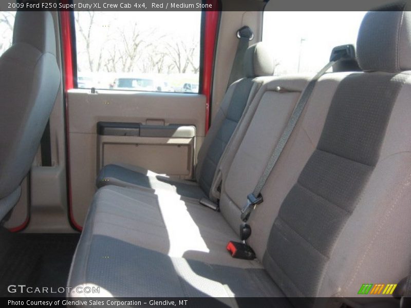 Red / Medium Stone 2009 Ford F250 Super Duty XL Crew Cab 4x4