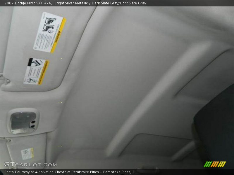 Bright Silver Metallic / Dark Slate Gray/Light Slate Gray 2007 Dodge Nitro SXT 4x4