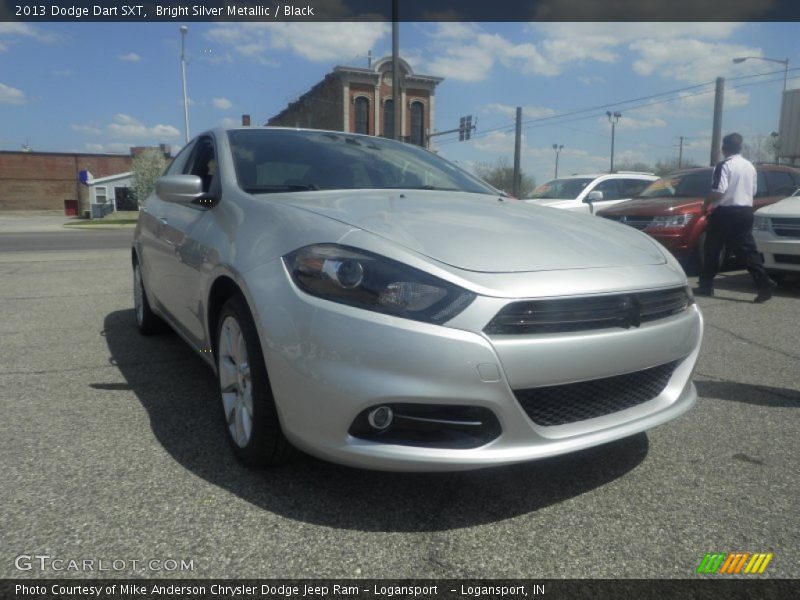 Bright Silver Metallic / Black 2013 Dodge Dart SXT