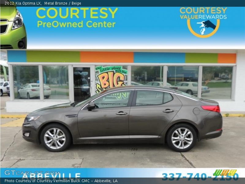 Metal Bronze / Beige 2012 Kia Optima LX