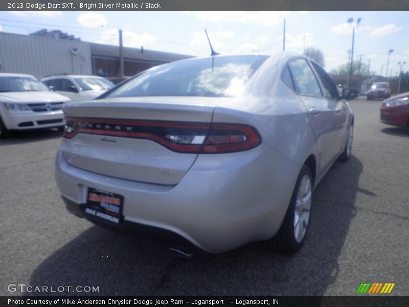 Bright Silver Metallic / Black 2013 Dodge Dart SXT