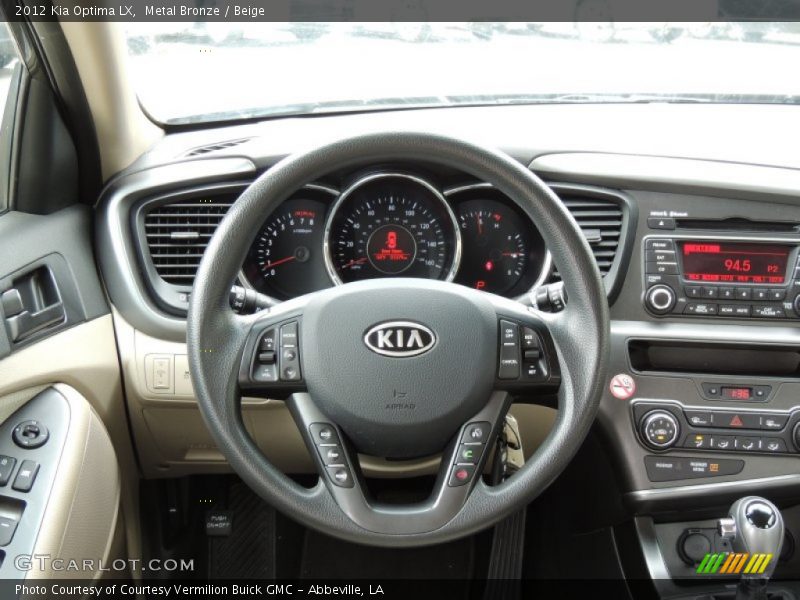 Metal Bronze / Beige 2012 Kia Optima LX