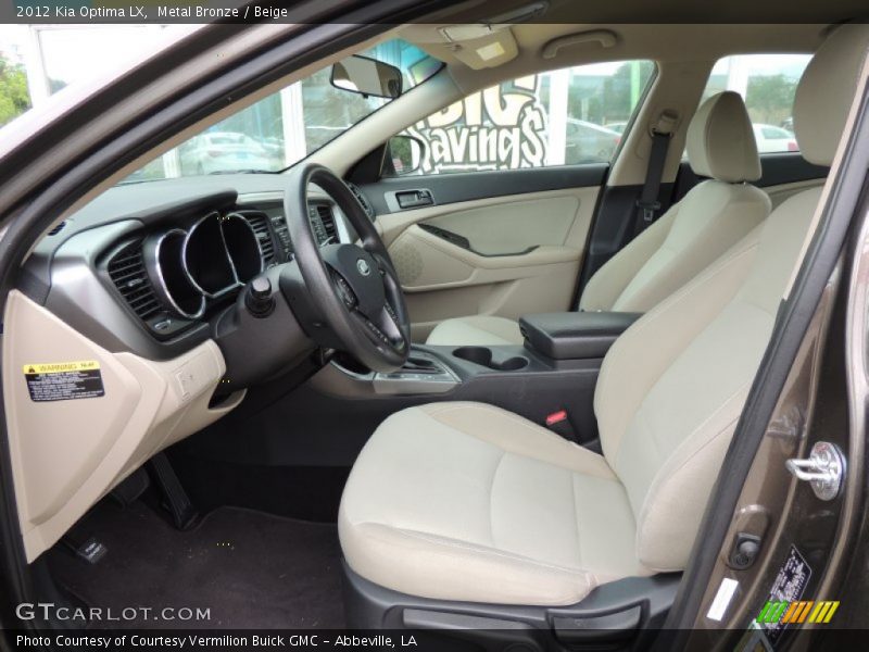 Metal Bronze / Beige 2012 Kia Optima LX