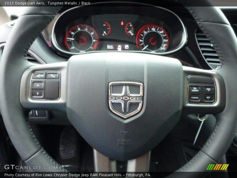 Tungsten Metallic / Black 2013 Dodge Dart Aero