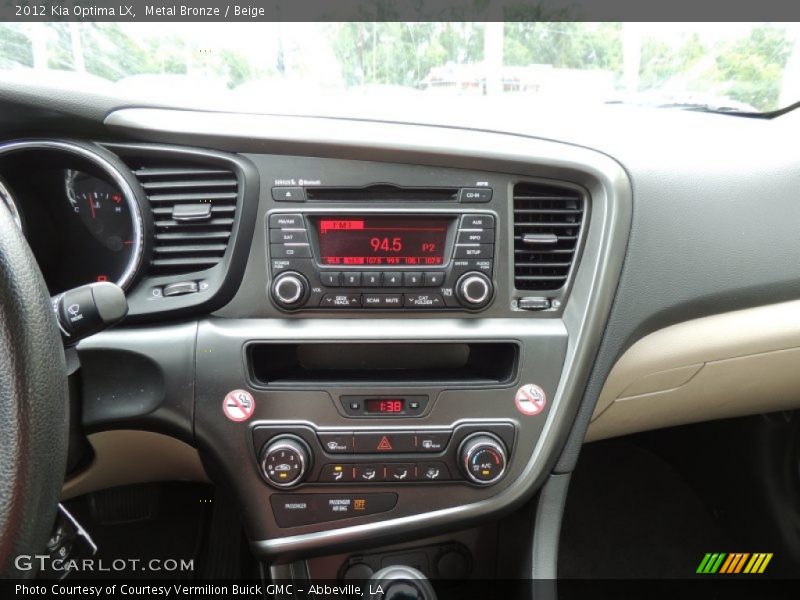 Metal Bronze / Beige 2012 Kia Optima LX
