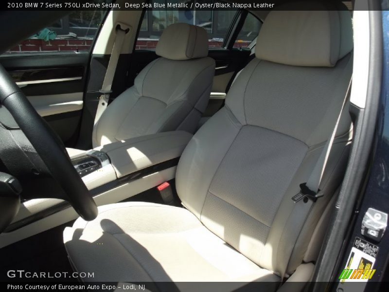 Deep Sea Blue Metallic / Oyster/Black Nappa Leather 2010 BMW 7 Series 750Li xDrive Sedan