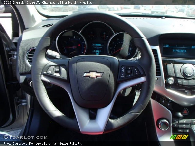 Champagne Silver Metallic / Jet Black 2013 Chevrolet Cruze LT