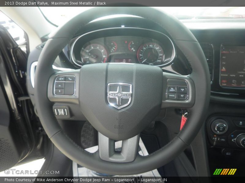 Maximum Steel Metallic / Black 2013 Dodge Dart Rallye