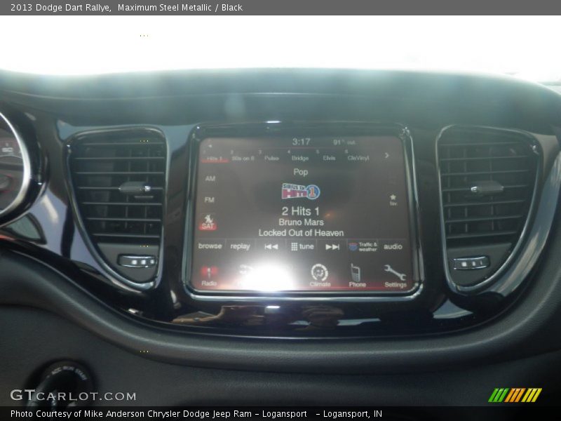 Maximum Steel Metallic / Black 2013 Dodge Dart Rallye