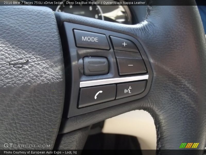 Deep Sea Blue Metallic / Oyster/Black Nappa Leather 2010 BMW 7 Series 750Li xDrive Sedan