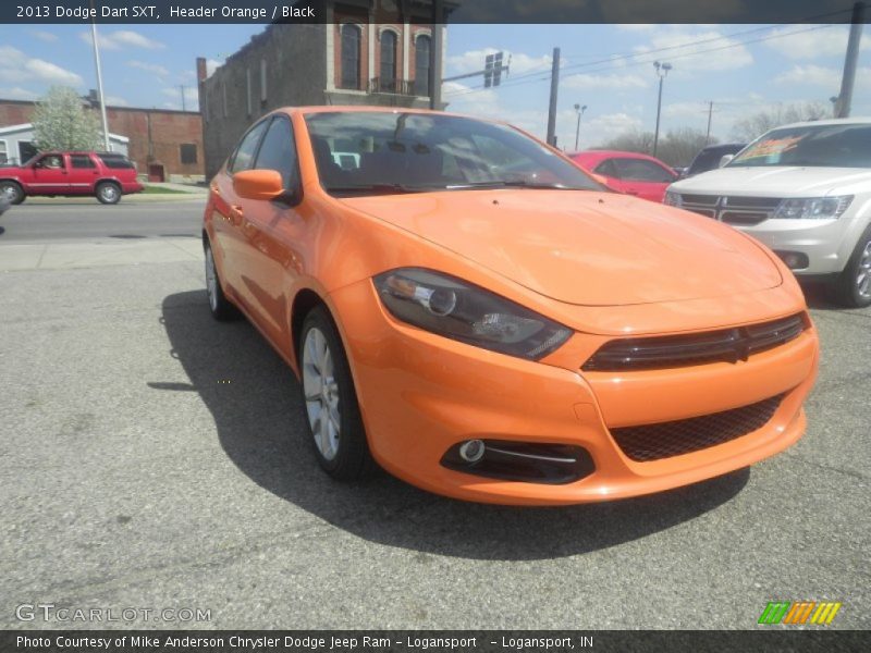 Header Orange / Black 2013 Dodge Dart SXT