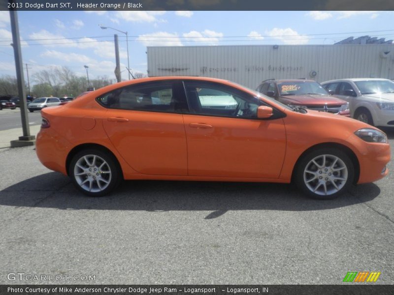 Header Orange / Black 2013 Dodge Dart SXT