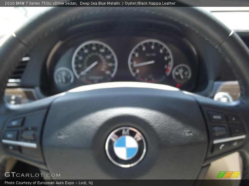 Deep Sea Blue Metallic / Oyster/Black Nappa Leather 2010 BMW 7 Series 750Li xDrive Sedan