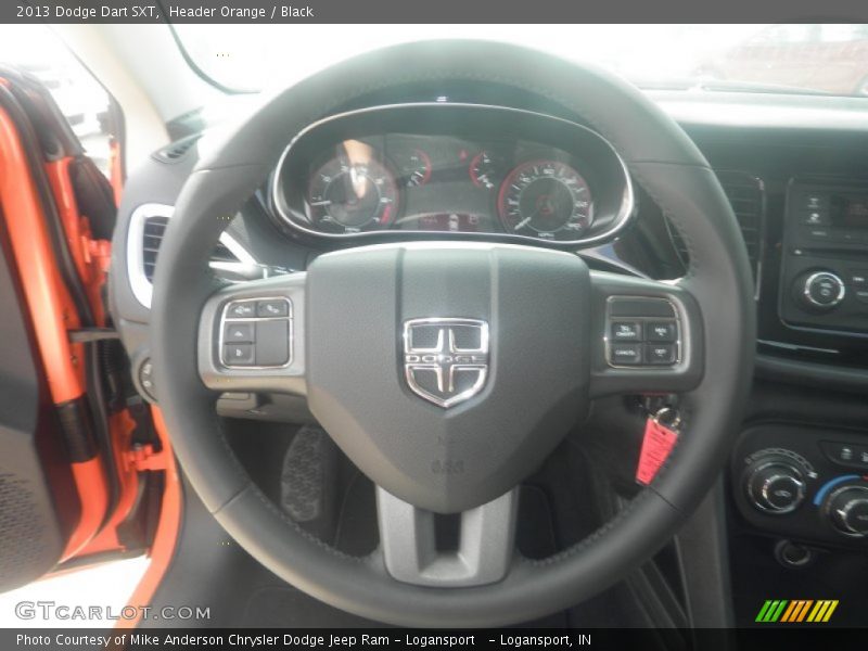 Header Orange / Black 2013 Dodge Dart SXT