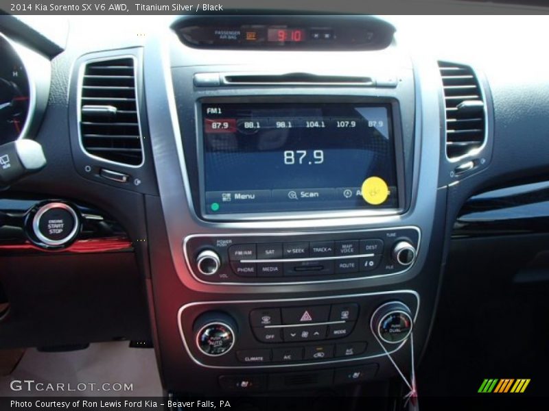 Titanium Silver / Black 2014 Kia Sorento SX V6 AWD
