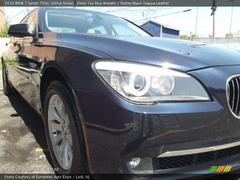 Deep Sea Blue Metallic / Oyster/Black Nappa Leather 2010 BMW 7 Series 750Li xDrive Sedan