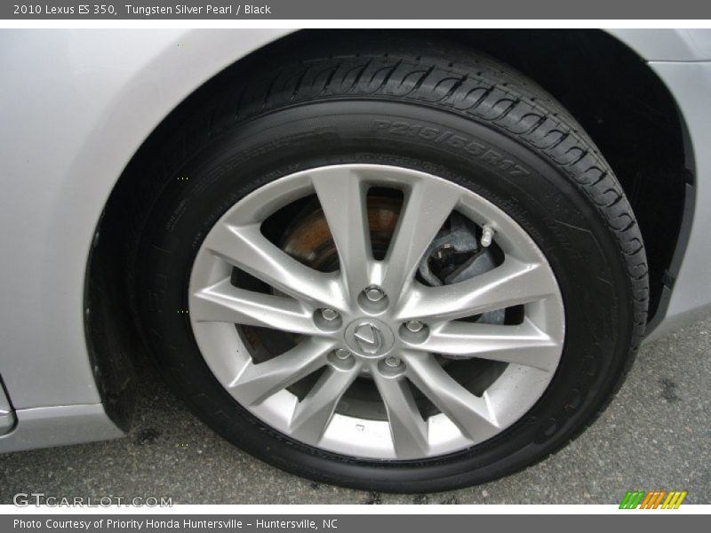 Tungsten Silver Pearl / Black 2010 Lexus ES 350