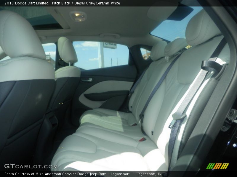 Pitch Black / Diesel Gray/Ceramic White 2013 Dodge Dart Limited