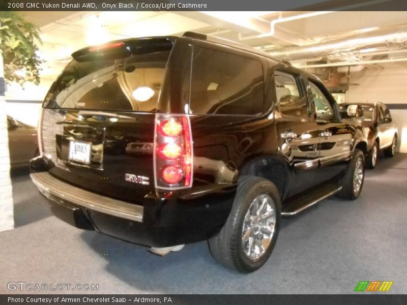 Onyx Black / Cocoa/Light Cashmere 2008 GMC Yukon Denali AWD