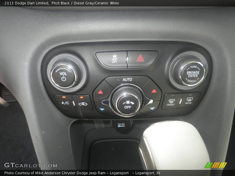 Pitch Black / Diesel Gray/Ceramic White 2013 Dodge Dart Limited