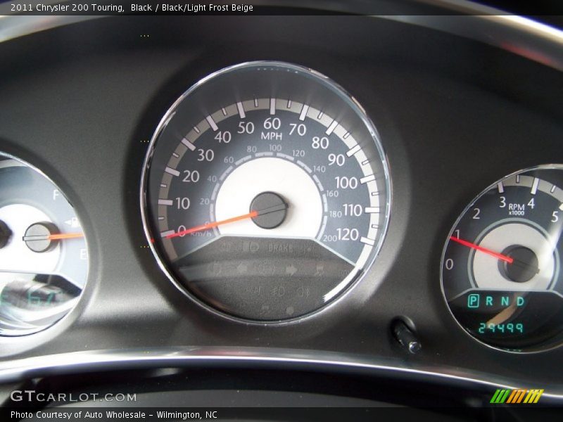 Black / Black/Light Frost Beige 2011 Chrysler 200 Touring