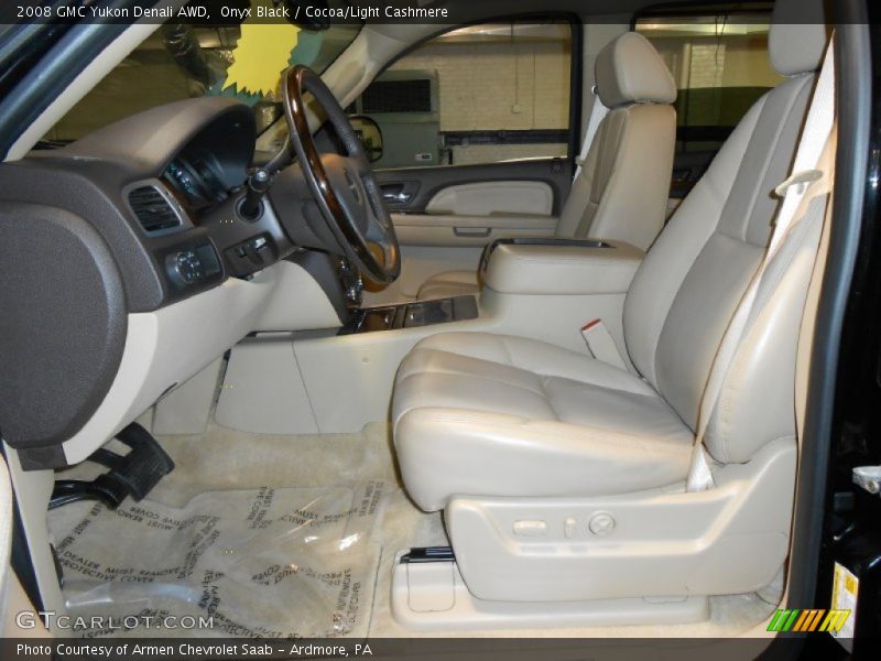 Onyx Black / Cocoa/Light Cashmere 2008 GMC Yukon Denali AWD