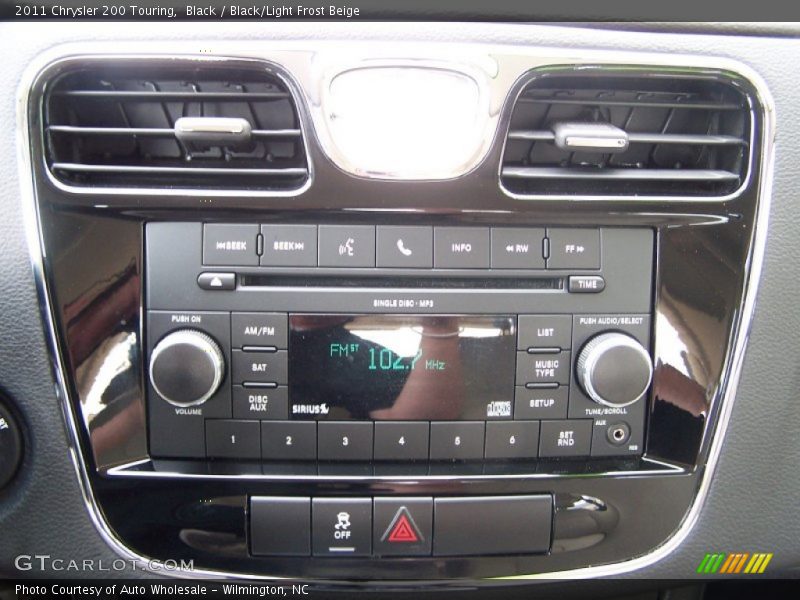 Black / Black/Light Frost Beige 2011 Chrysler 200 Touring